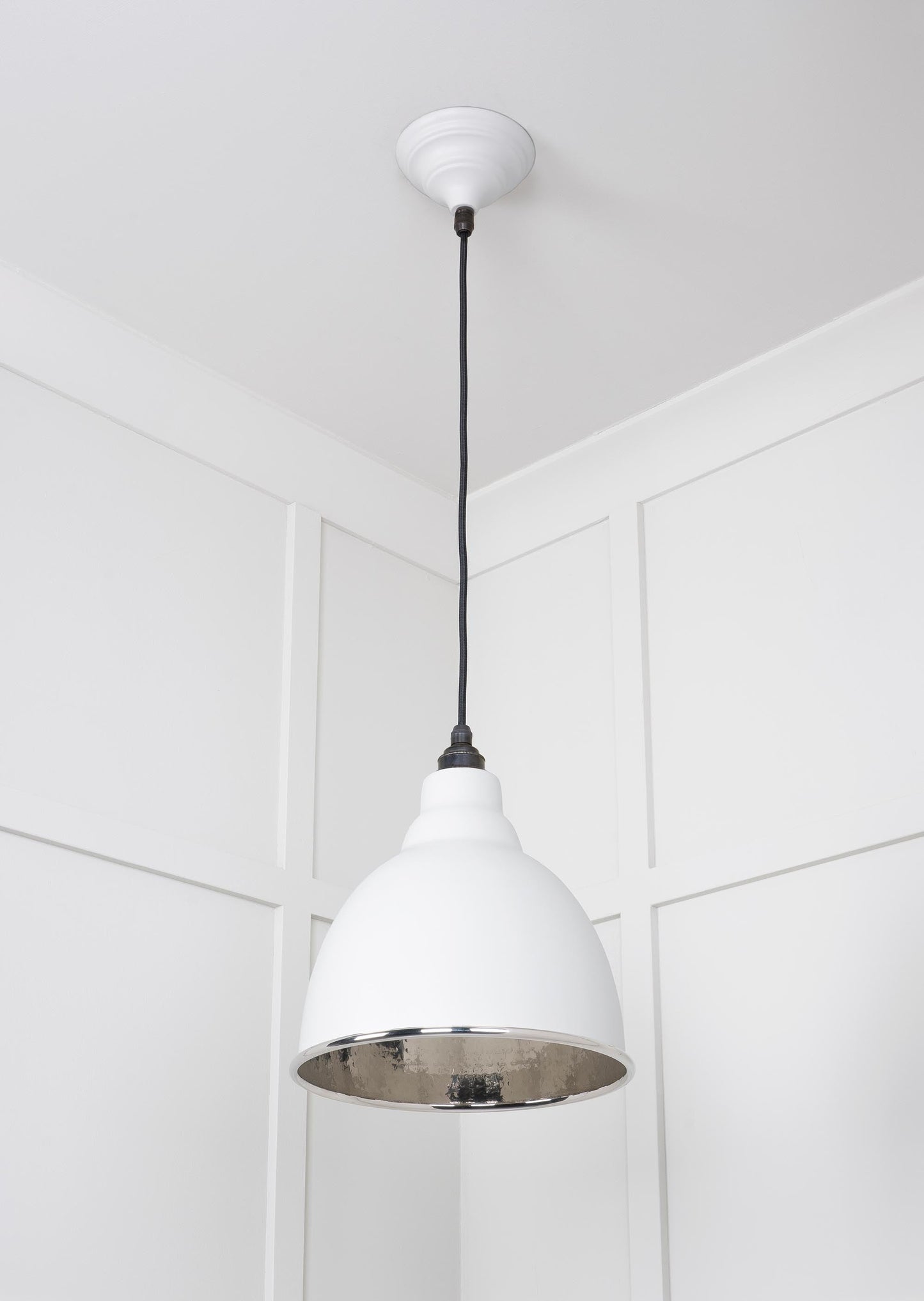 From The Anvil Hammered Nickel Brindley Pendant