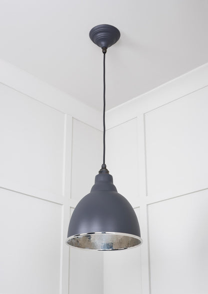 From The Anvil Hammered Nickel Brindley Pendant