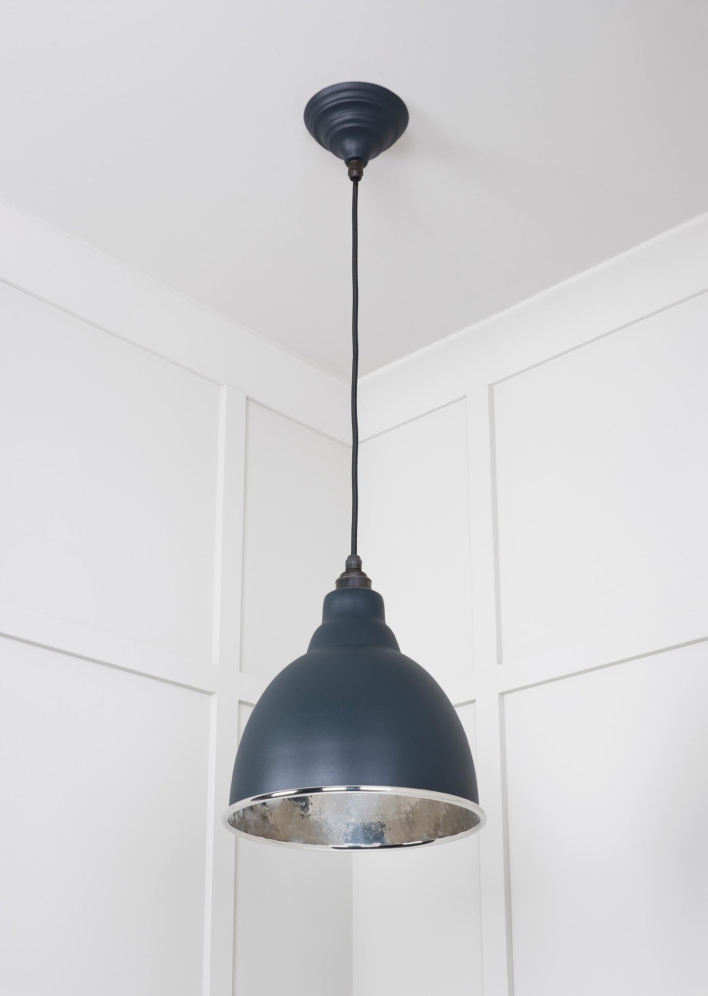 From The Anvil Hammered Nickel Brindley Pendant