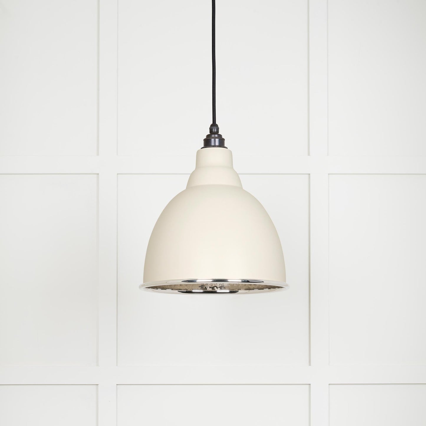 From The Anvil Hammered Nickel Brindley Pendant