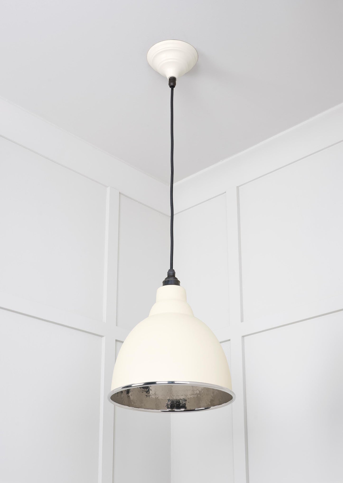 From The Anvil Hammered Nickel Brindley Pendant