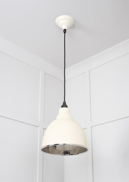 From The Anvil Hammered Nickel Brindley Pendant