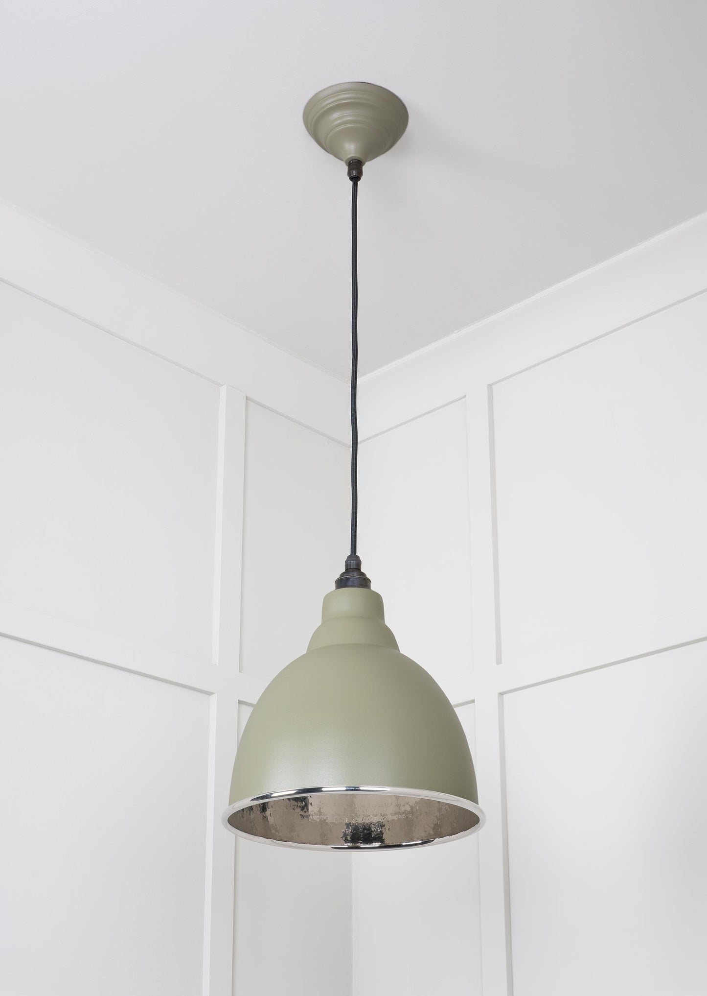 From The Anvil Hammered Nickel Brindley Pendant