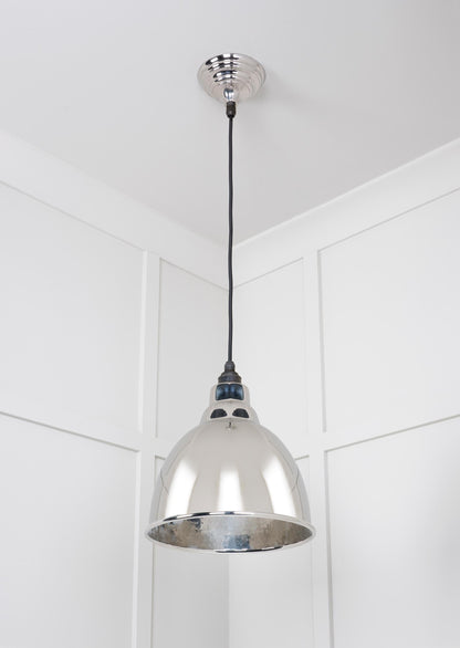 From The Anvil Hammered Nickel Brindley Pendant