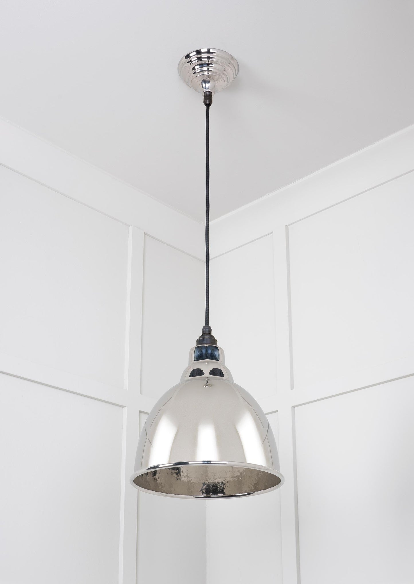 From The Anvil Hammered Nickel Brindley Pendant