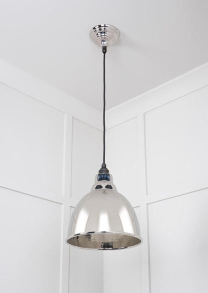 From The Anvil Hammered Nickel Brindley Pendant