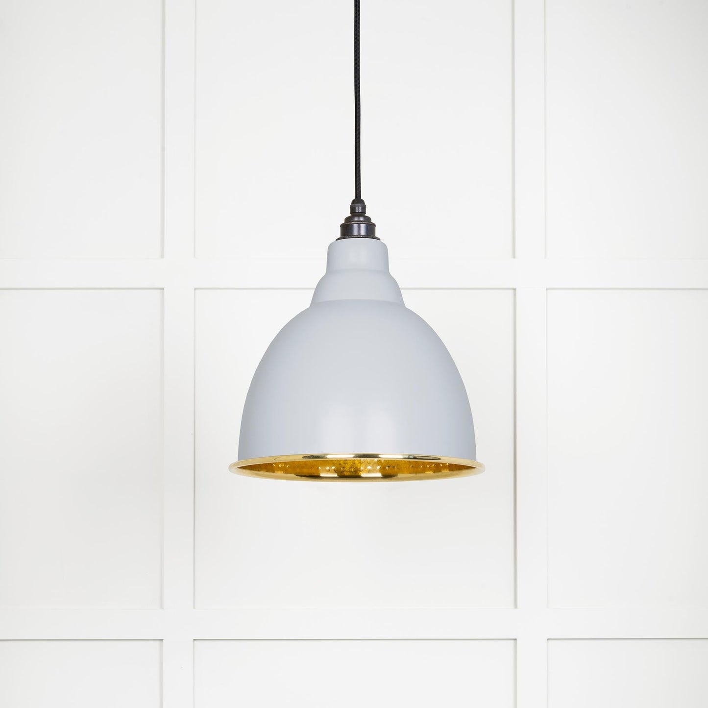 From The Anvil Hammered Brass Brindley Pendant
