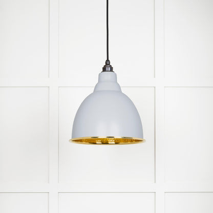 From The Anvil Hammered Brass Brindley Pendant