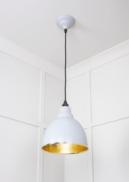 From The Anvil Hammered Brass Brindley Pendant