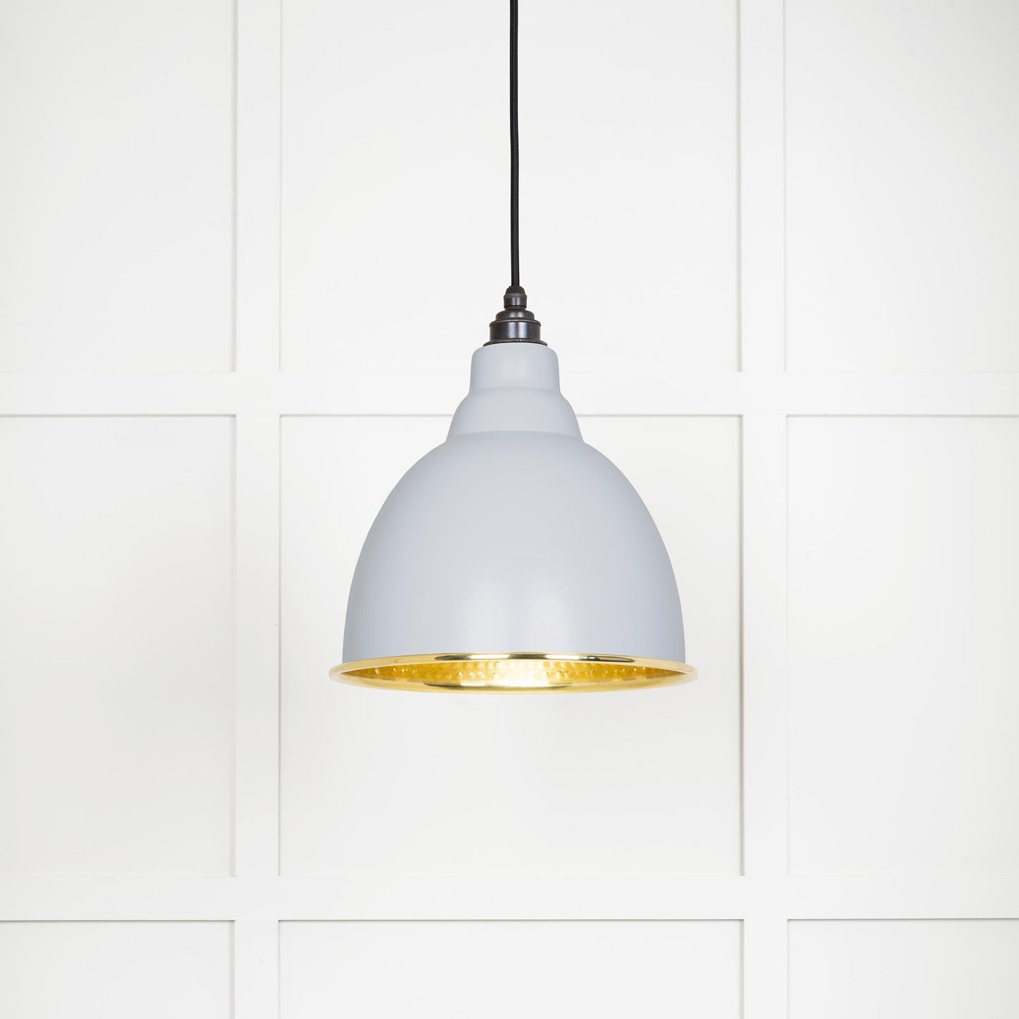 From The Anvil Hammered Brass Brindley Pendant