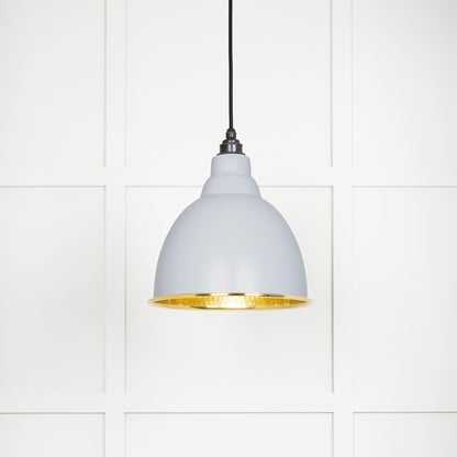From The Anvil Hammered Brass Brindley Pendant
