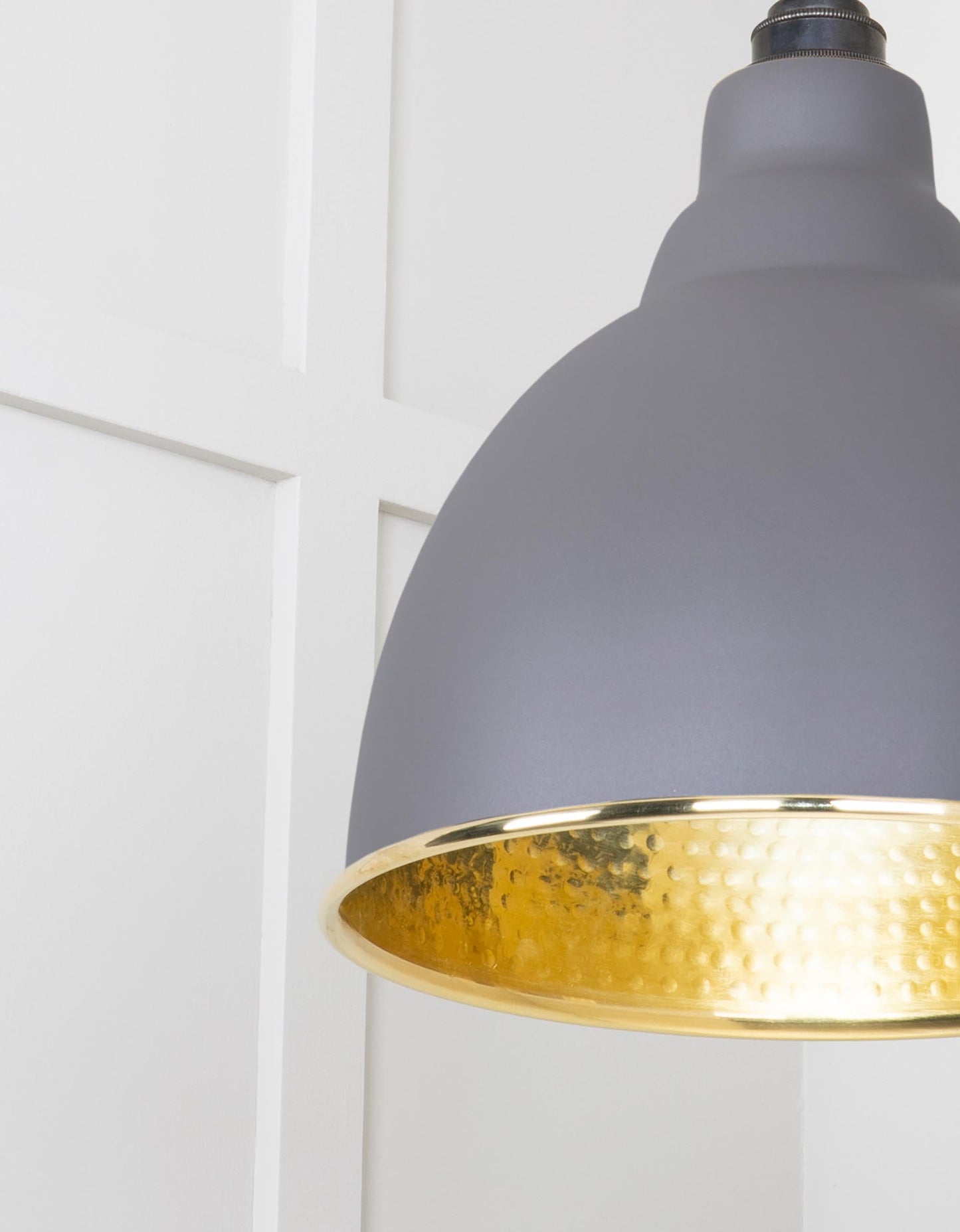From The Anvil Hammered Brass Brindley Pendant