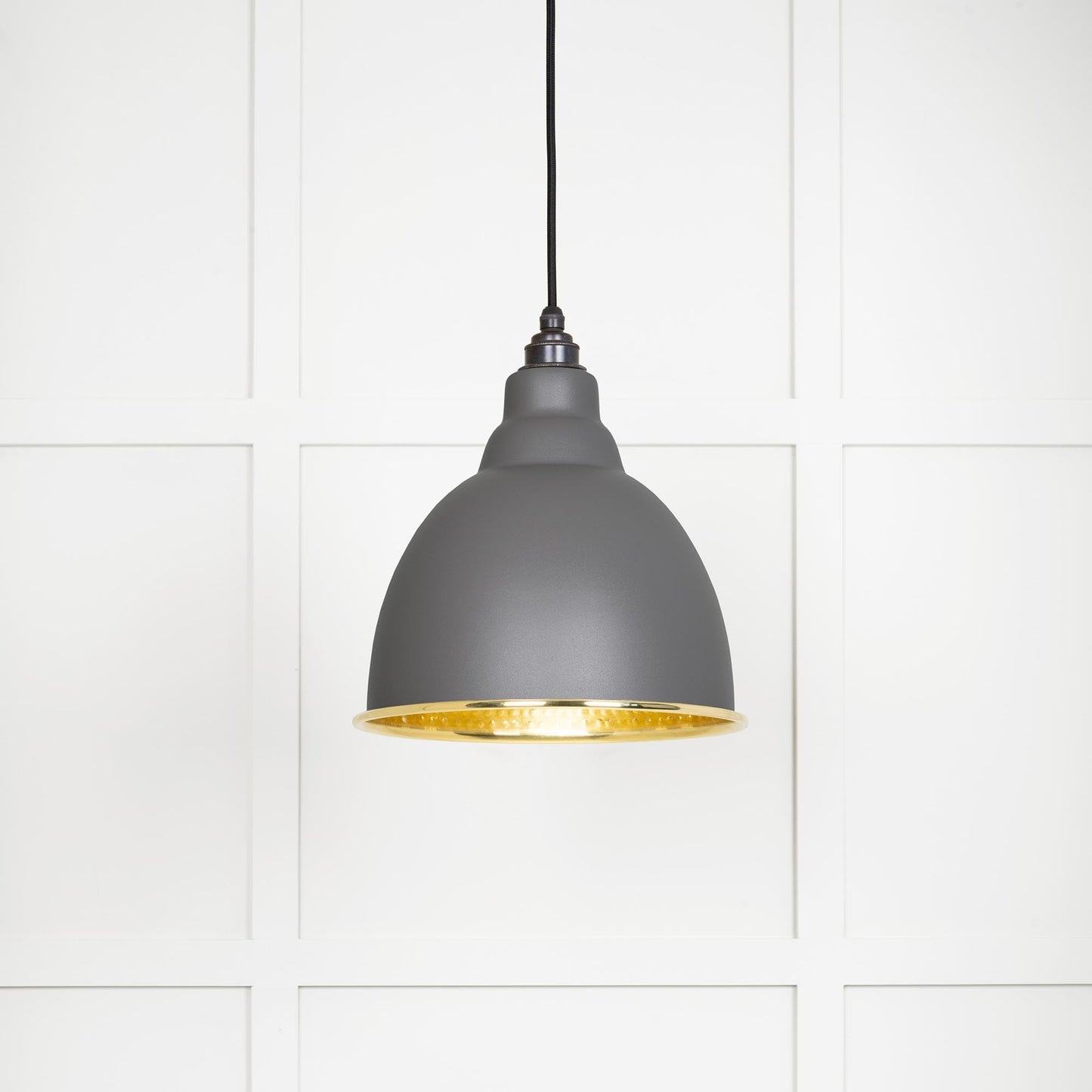 From The Anvil Hammered Brass Brindley Pendant