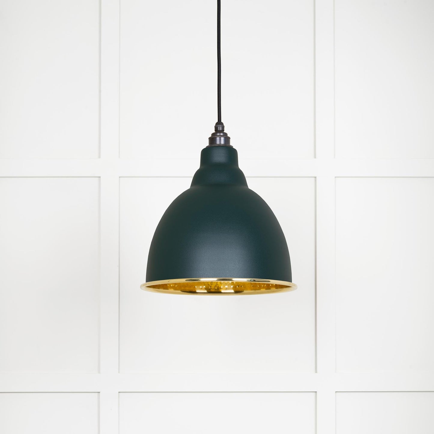 From The Anvil Hammered Brass Brindley Pendant