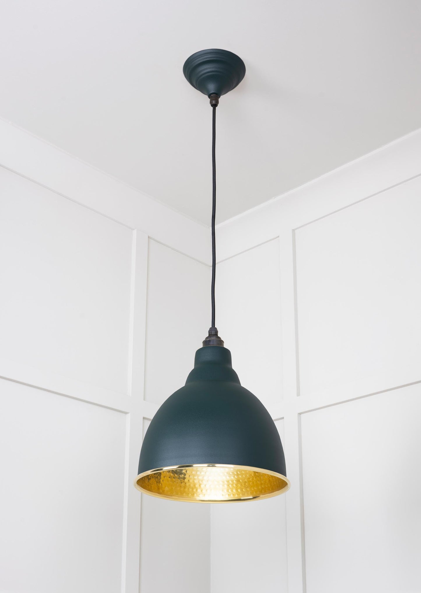 From The Anvil Hammered Brass Brindley Pendant