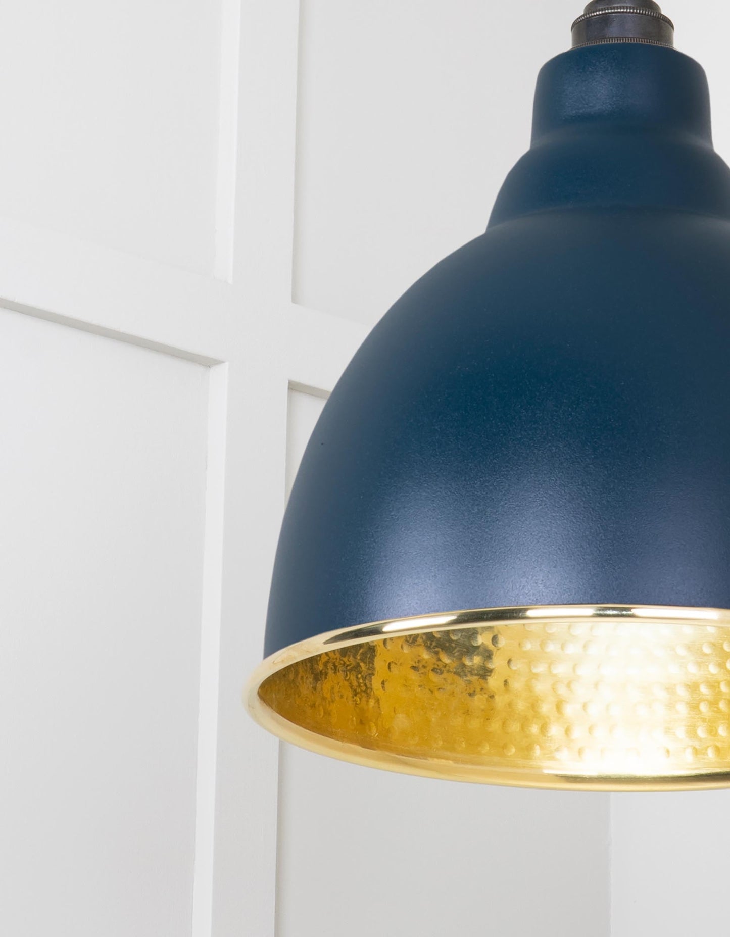 From The Anvil Hammered Brass Brindley Pendant