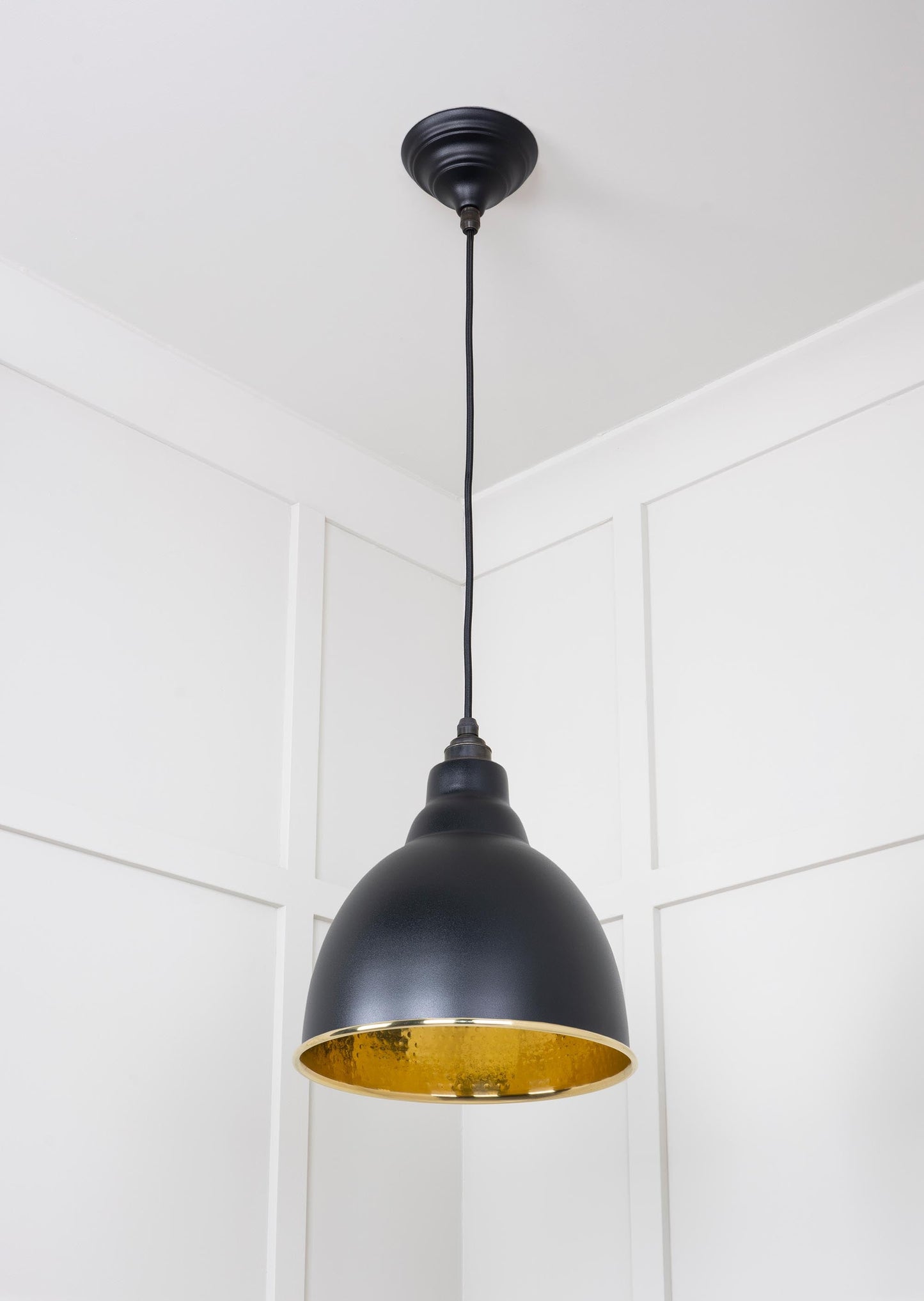 From The Anvil Hammered Brass Brindley Pendant