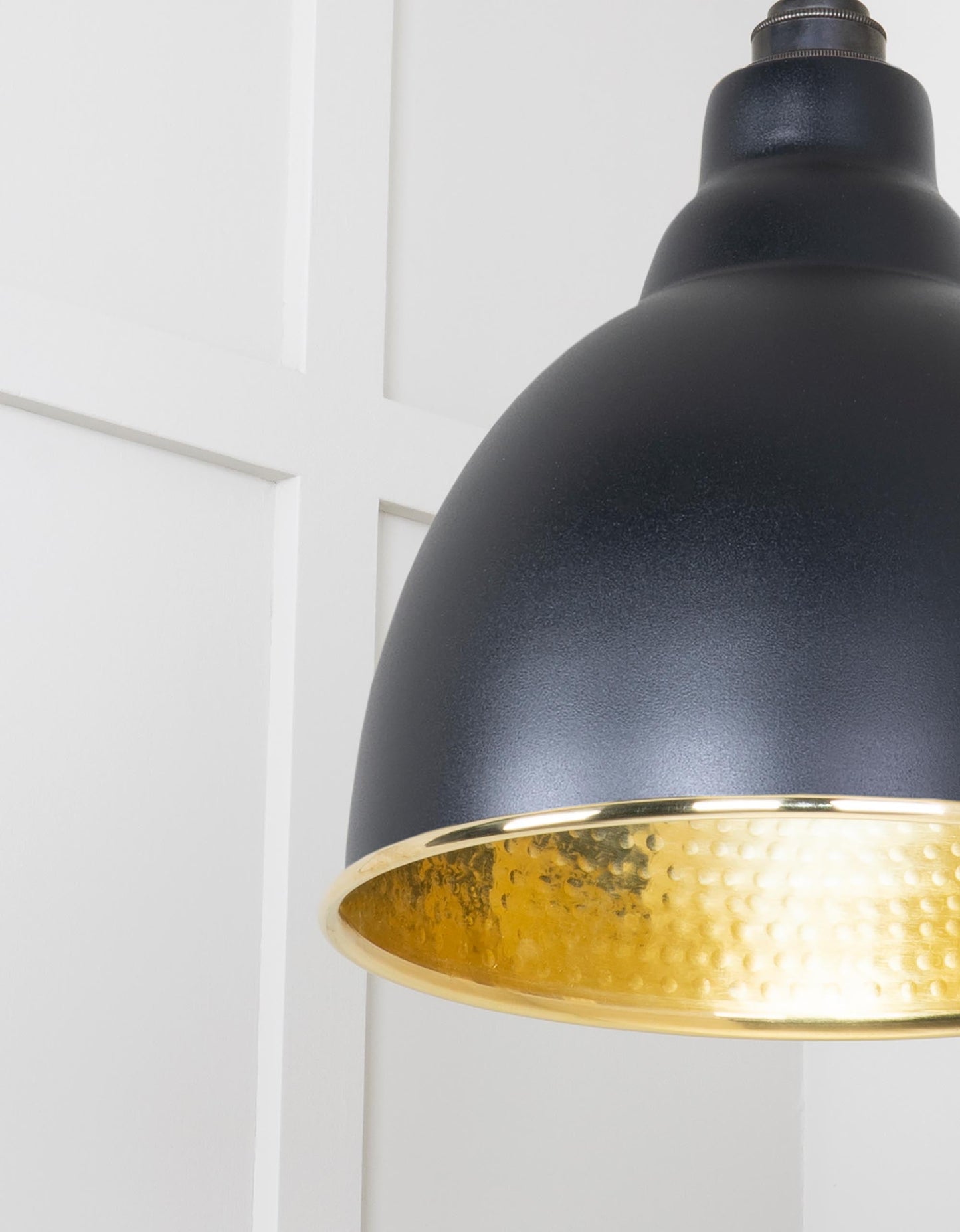 From The Anvil Hammered Brass Brindley Pendant