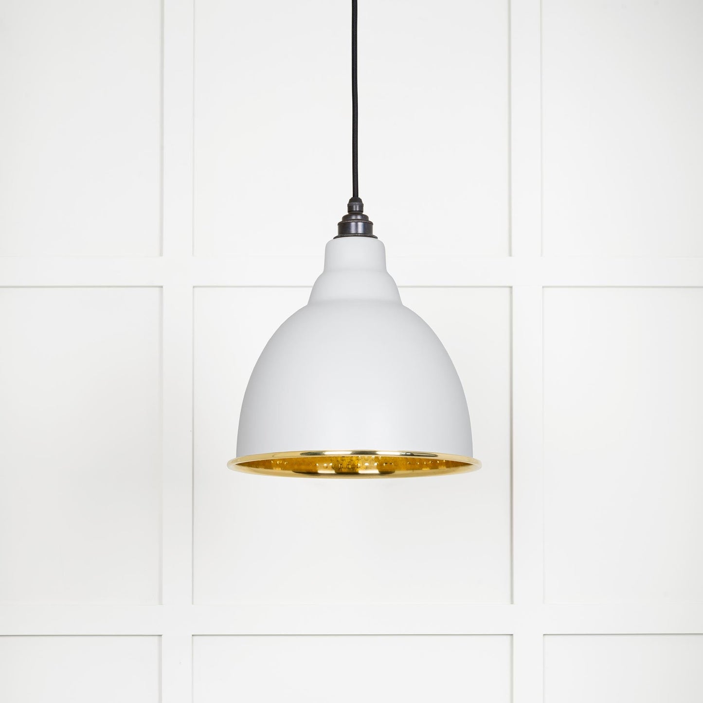 From The Anvil Hammered Brass Brindley Pendant