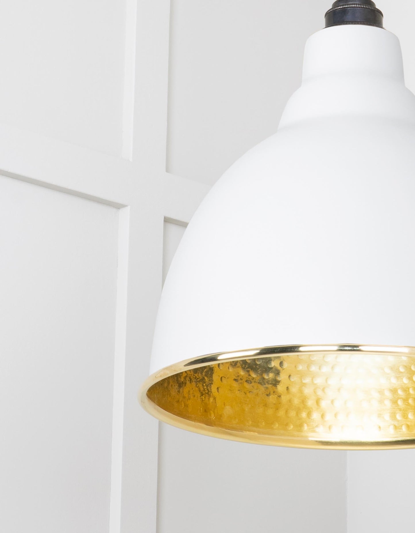 From The Anvil Hammered Brass Brindley Pendant