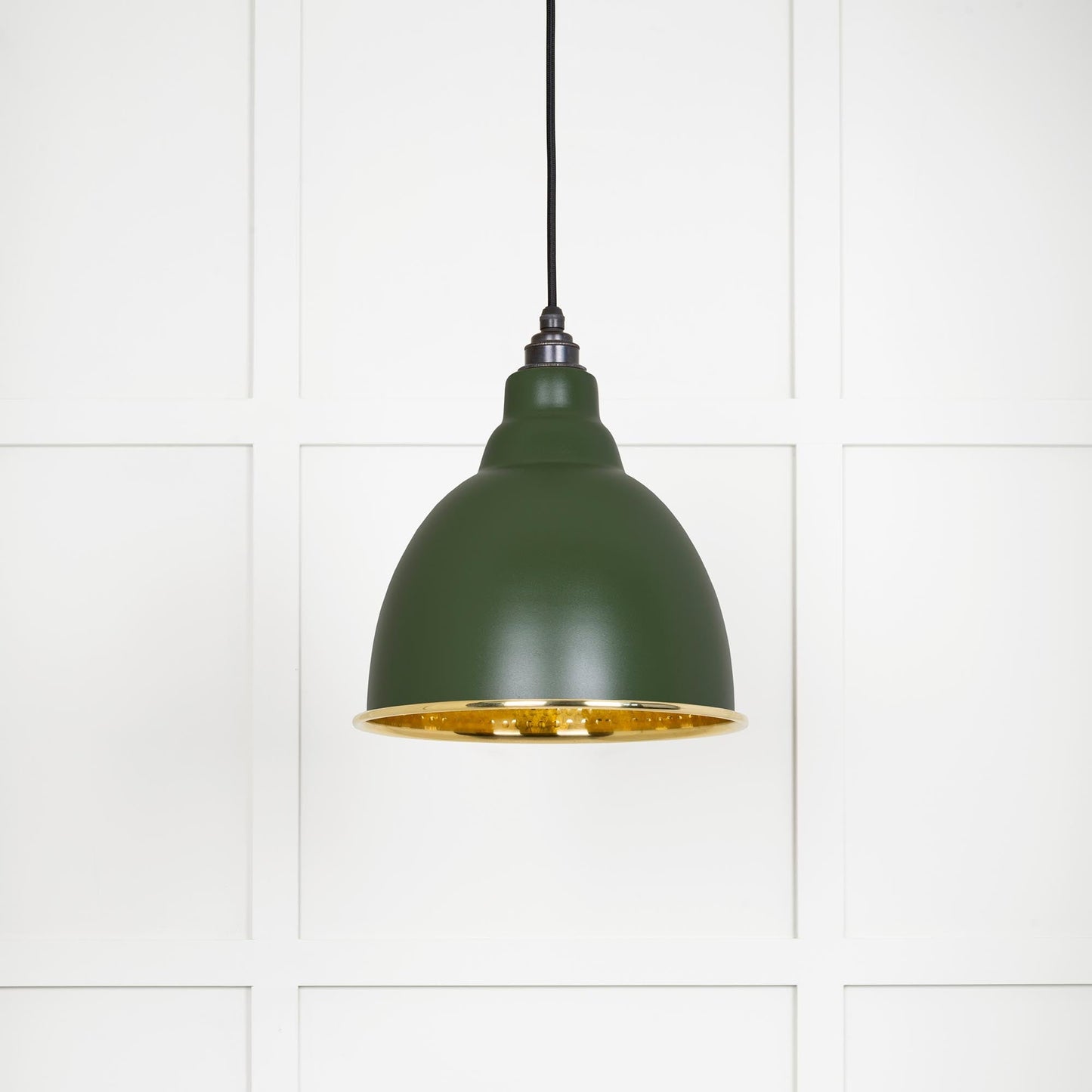 From The Anvil Hammered Brass Brindley Pendant
