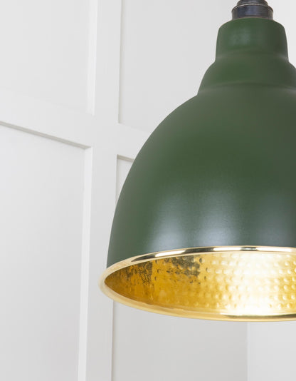 From The Anvil Hammered Brass Brindley Pendant