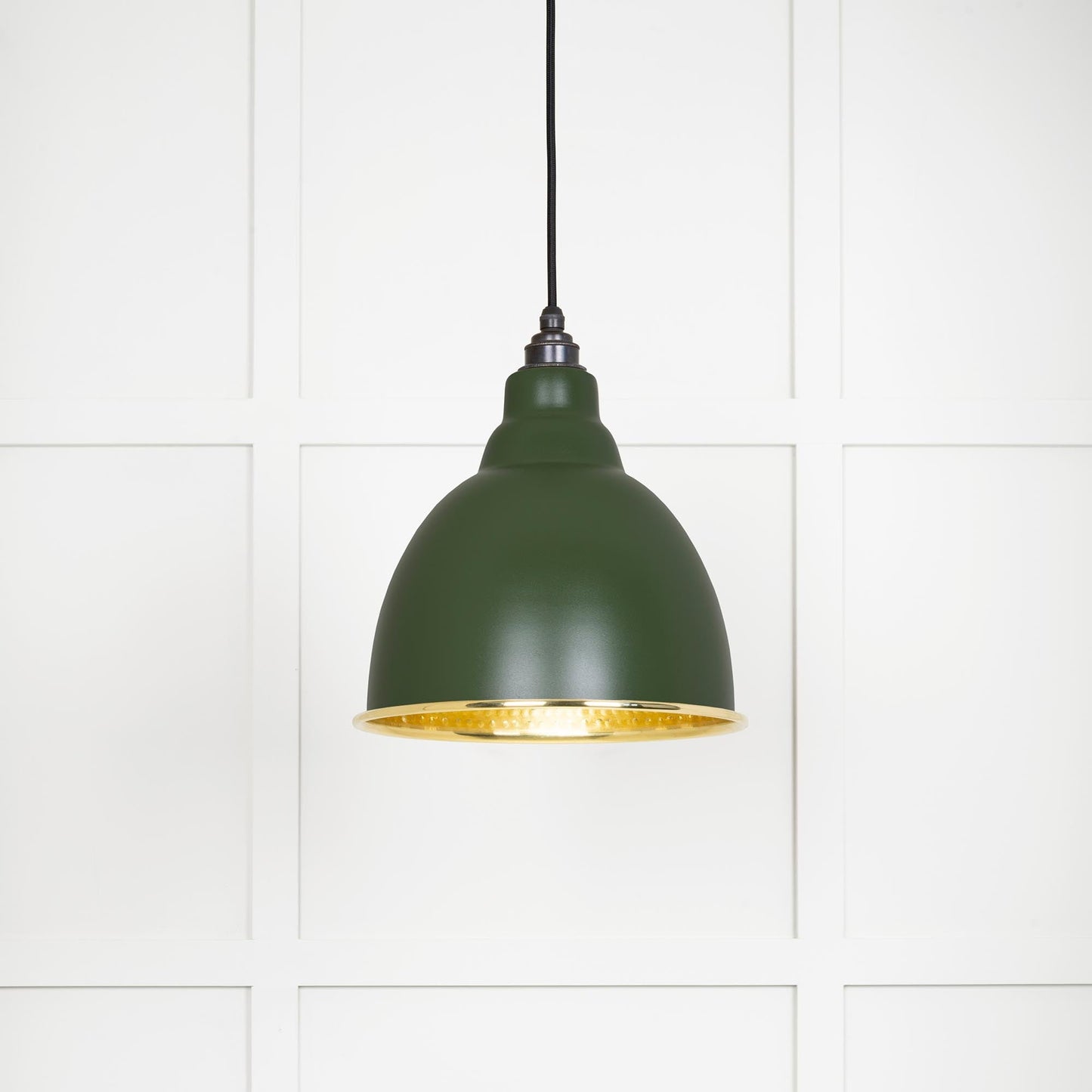 From The Anvil Hammered Brass Brindley Pendant