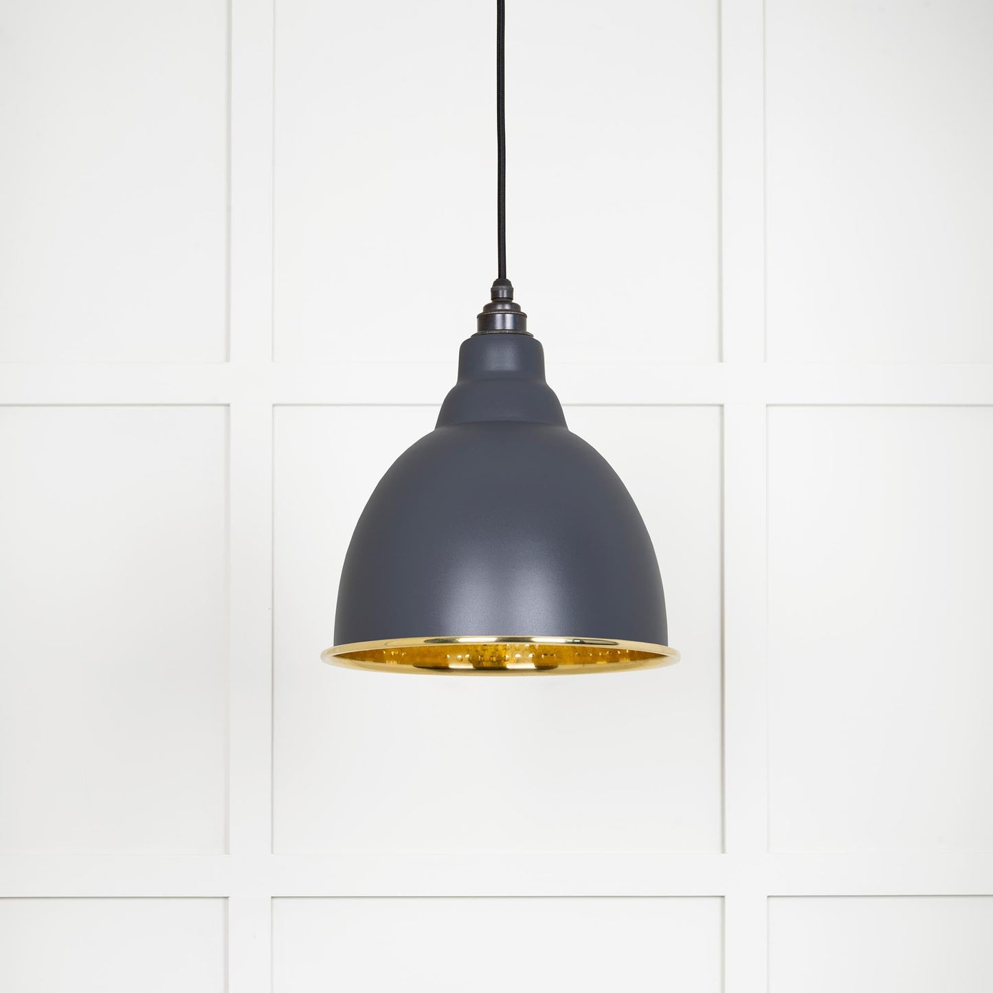 From The Anvil Hammered Brass Brindley Pendant