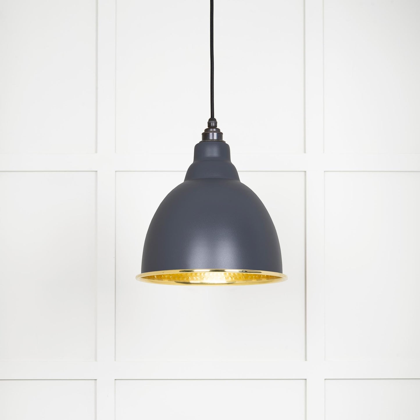 From The Anvil Hammered Brass Brindley Pendant