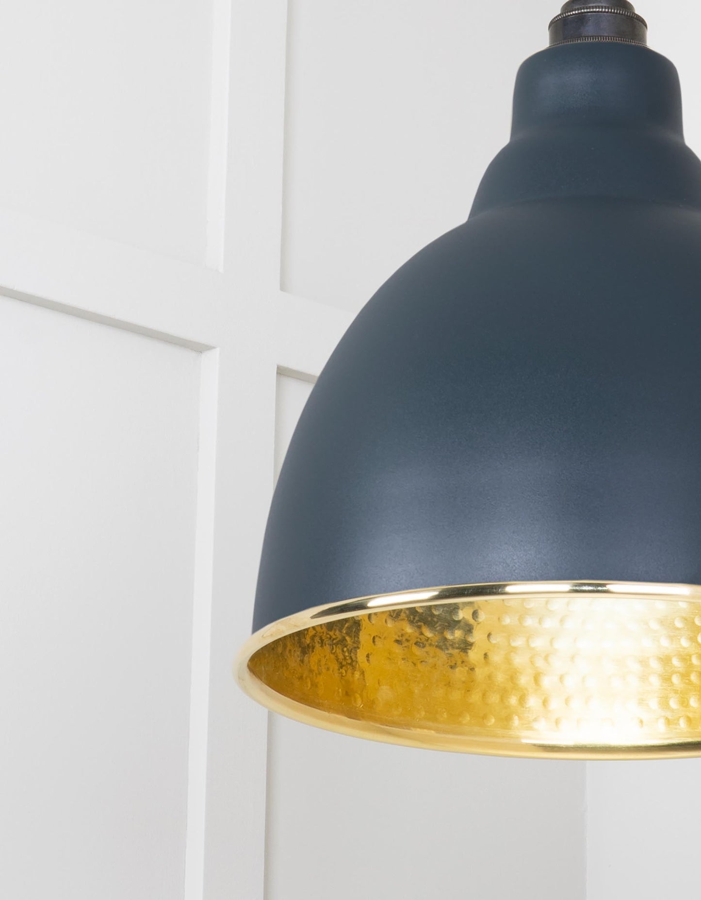 From The Anvil Hammered Brass Brindley Pendant