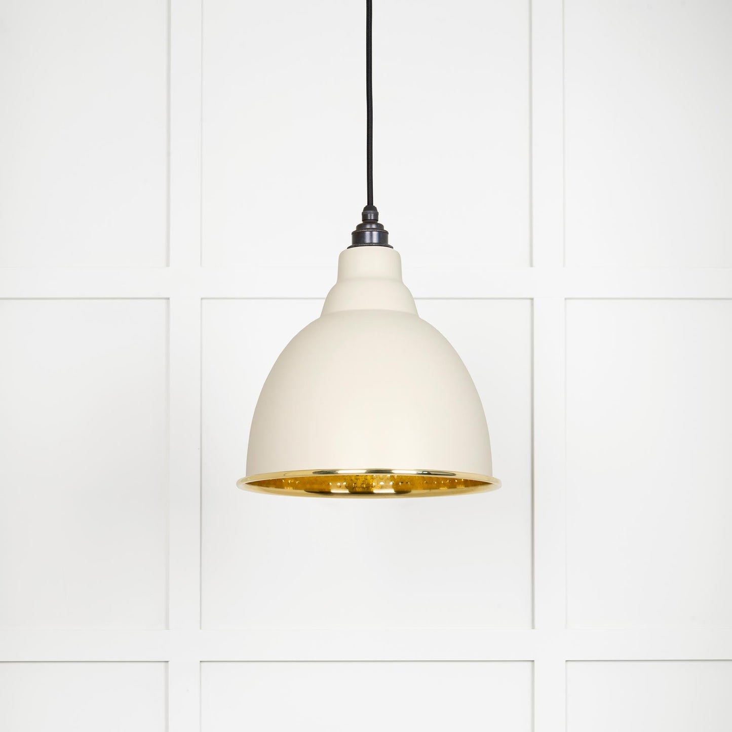 From The Anvil Hammered Brass Brindley Pendant