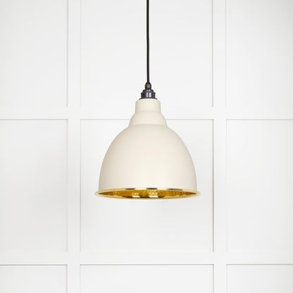From The Anvil Hammered Brass Brindley Pendant