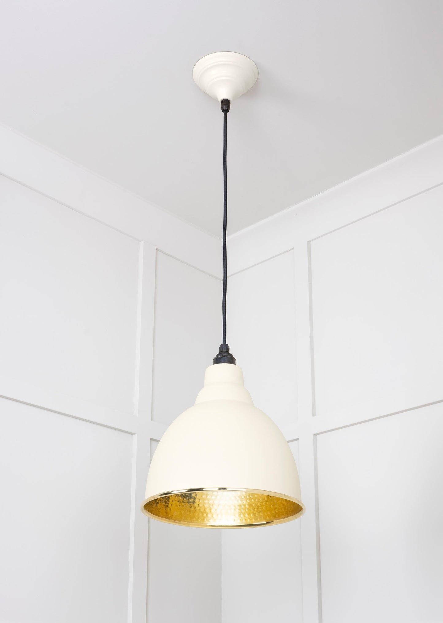 From The Anvil Hammered Brass Brindley Pendant