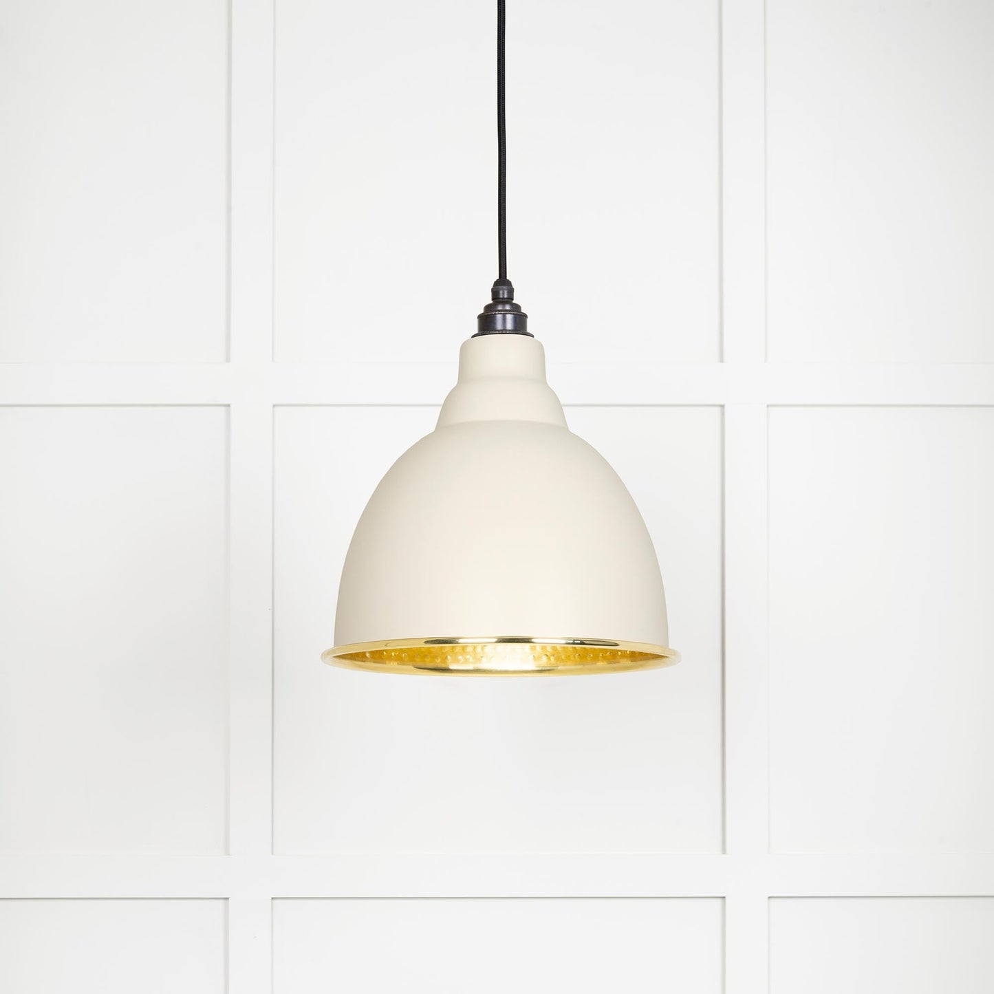 From The Anvil Hammered Brass Brindley Pendant