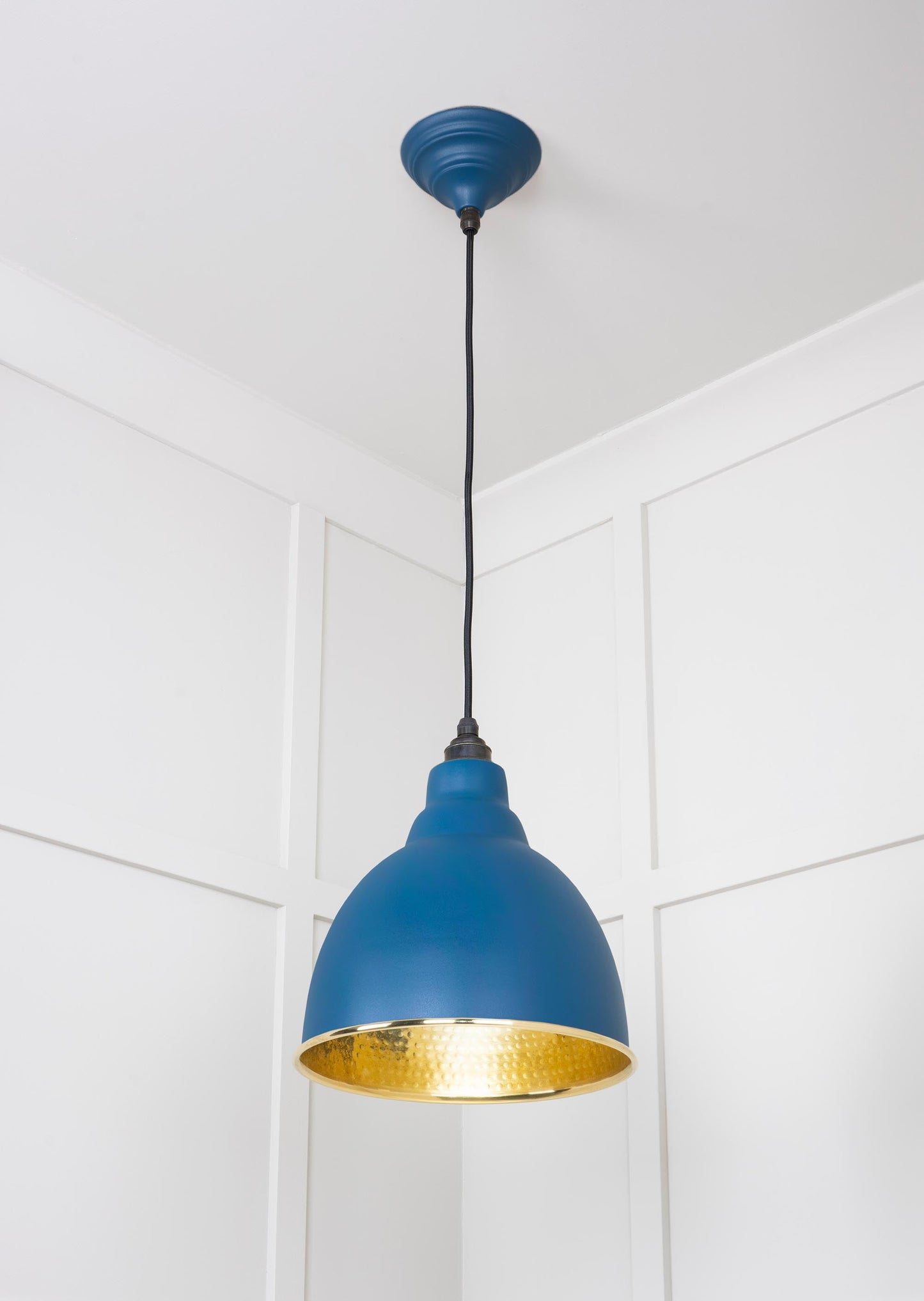From The Anvil Hammered Brass Brindley Pendant