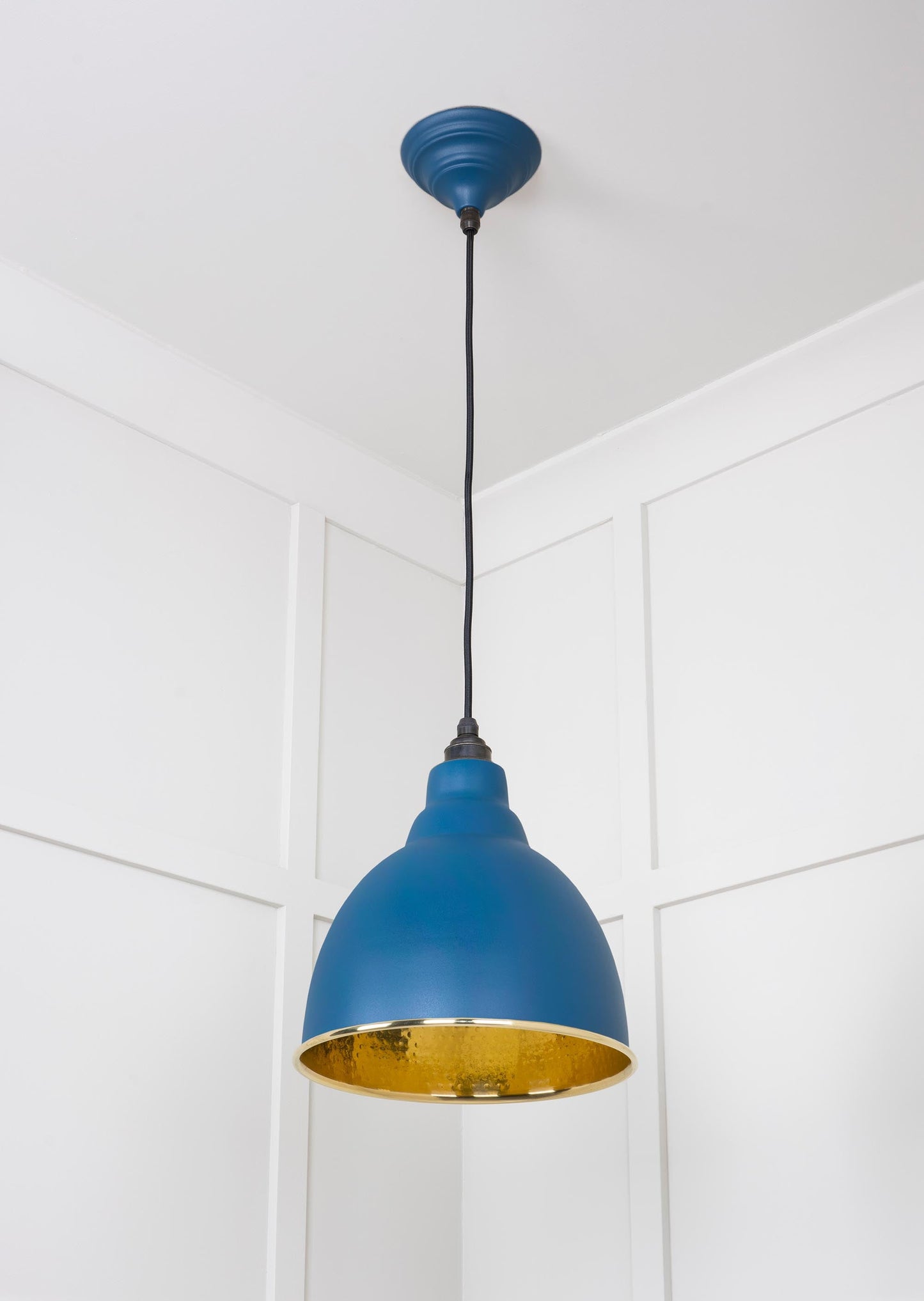 From The Anvil Hammered Brass Brindley Pendant