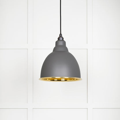 From The Anvil Smooth Brass Brindley Pendant