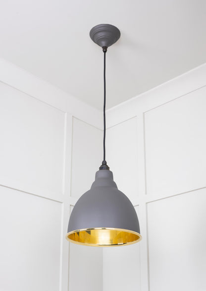From The Anvil Smooth Brass Brindley Pendant
