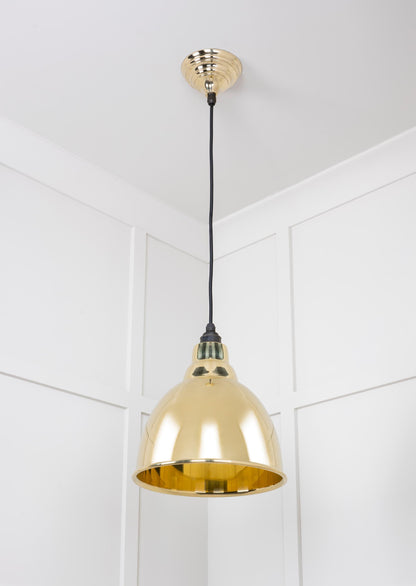 From The Anvil Smooth Brass Brindley Pendant