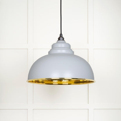 From The Anvil Hammered Brass Harborne Pendant