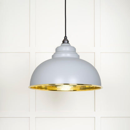 From The Anvil Hammered Brass Harborne Pendant