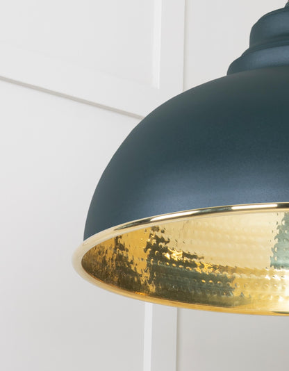 From The Anvil Hammered Brass Harborne Pendant
