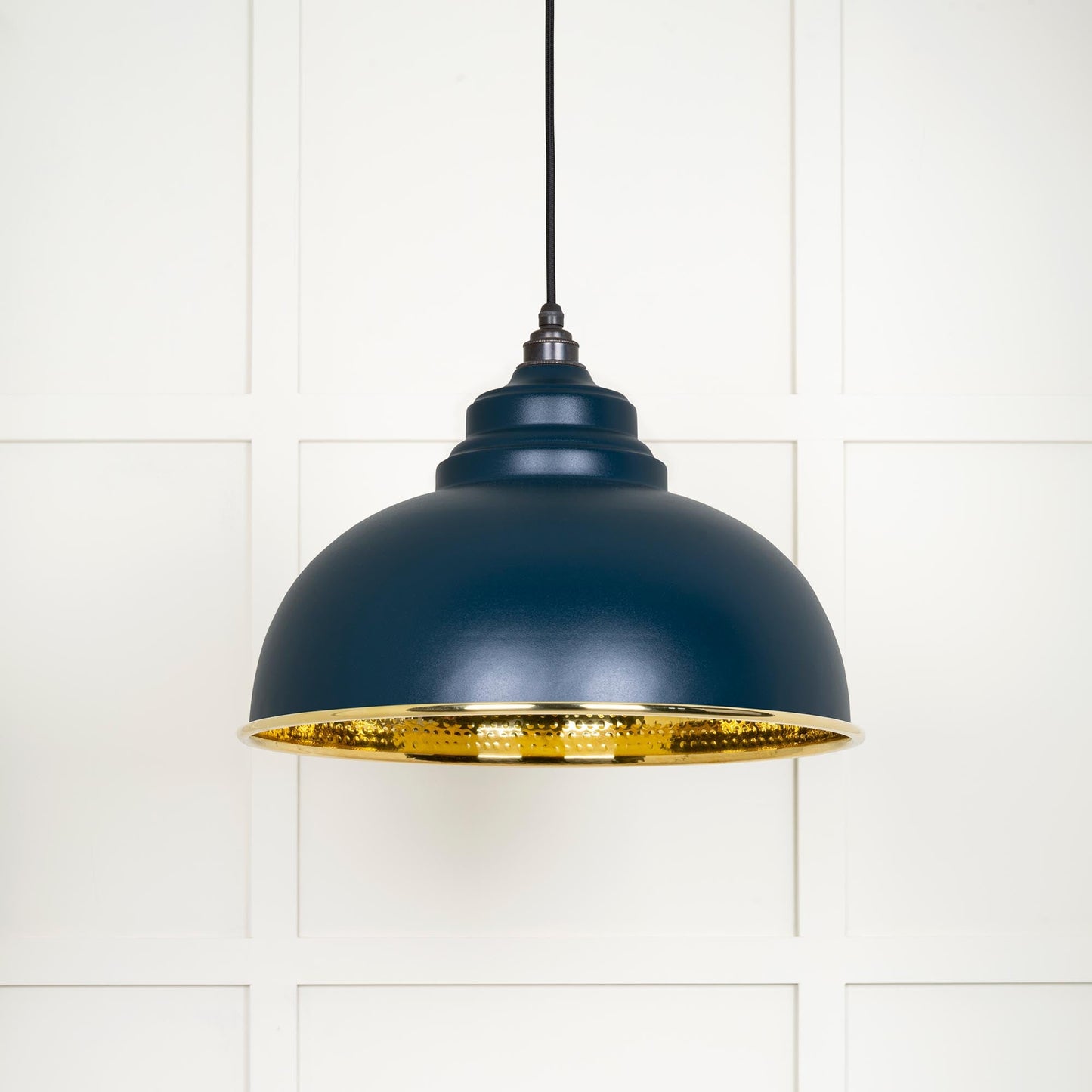 From The Anvil Hammered Brass Harborne Pendant