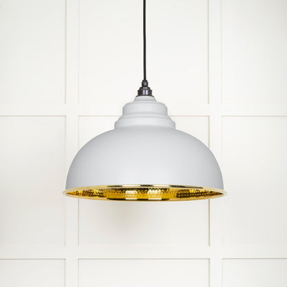 From The Anvil Hammered Brass Harborne Pendant