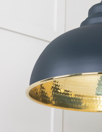 From The Anvil Hammered Brass Harborne Pendant
