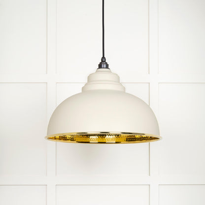 From The Anvil Hammered Brass Harborne Pendant
