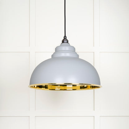 From The Anvil Smooth Brass Harborne Pendant