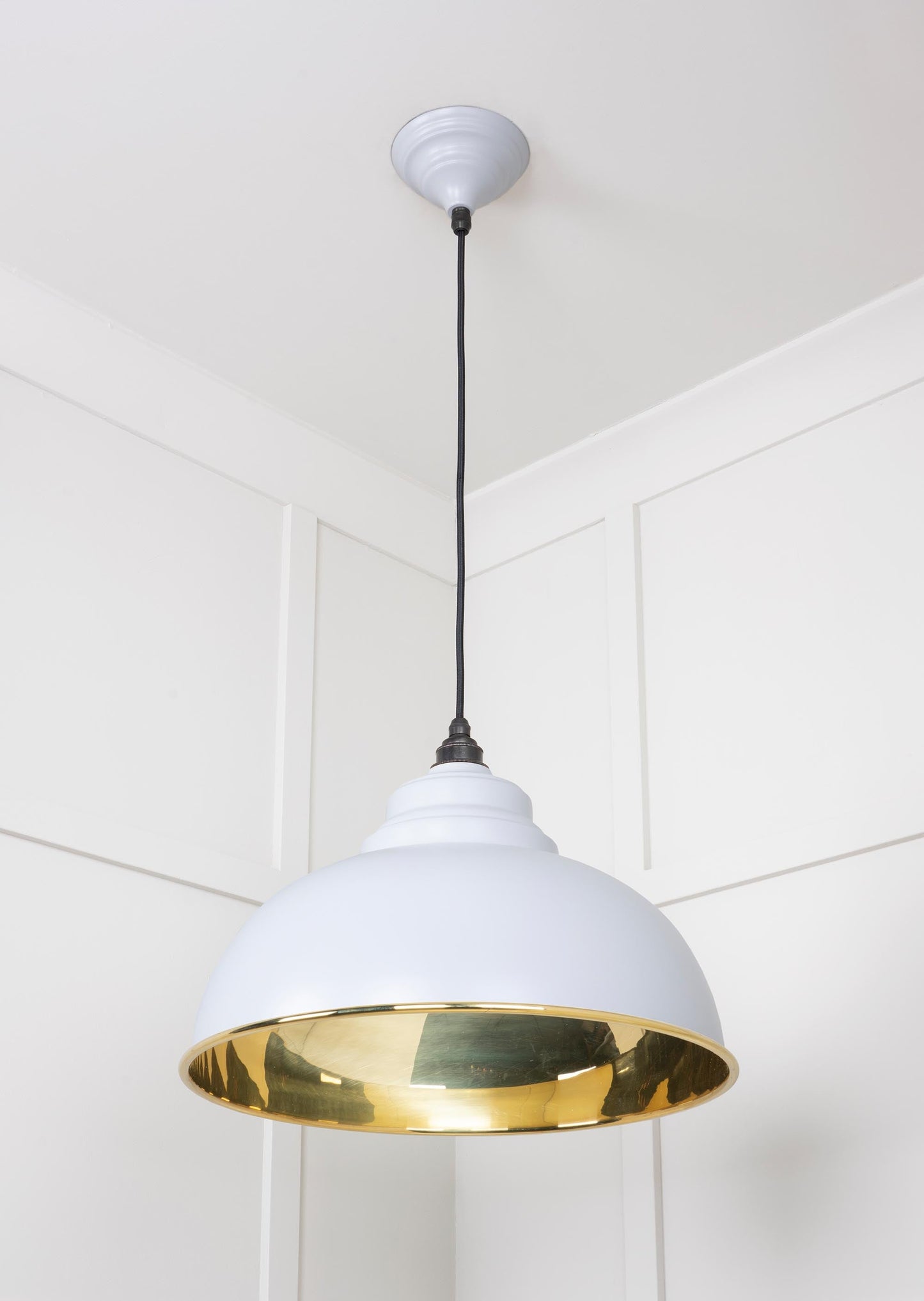 From The Anvil Smooth Brass Harborne Pendant