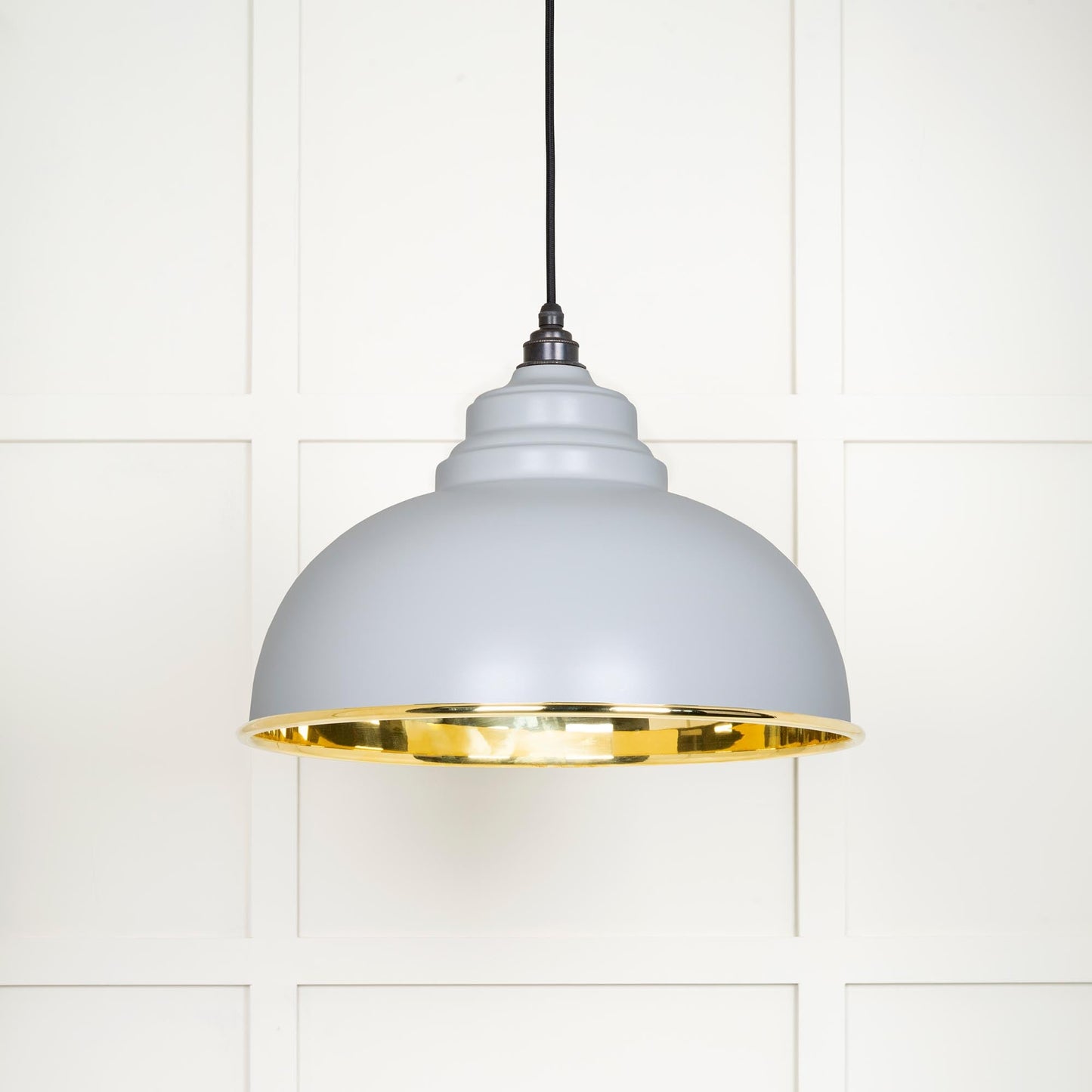 From The Anvil Smooth Brass Harborne Pendant