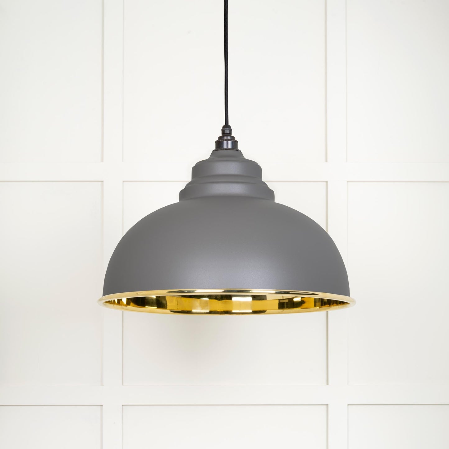 From The Anvil Smooth Brass Harborne Pendant